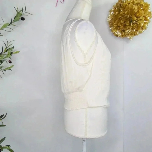 Rachel Zoe Women's Sleeveless Wrap Top - Size M - Cream - Picture 4 of 12